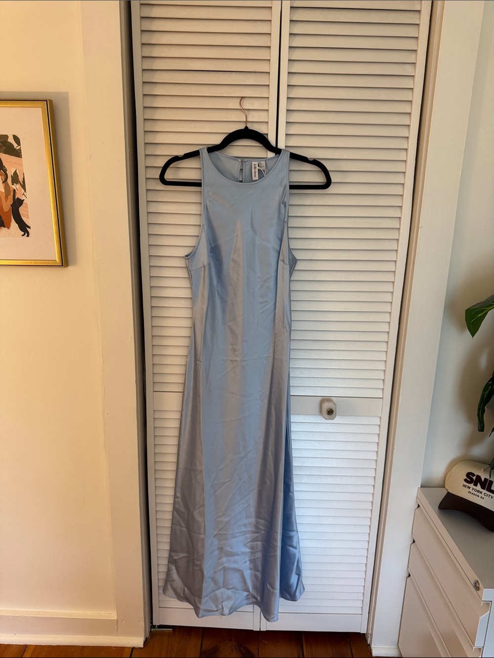 & Other Stories Light Blue Midi Dress